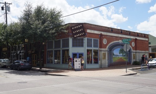 exterior of building and city street